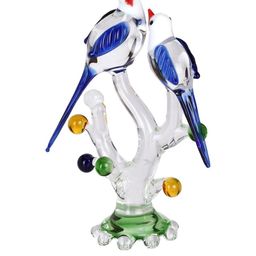 SOMIL Blue & Transparent Bird Figurine Showpiece-image-46