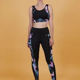 N-Gal Printed Round Neck Top With Leggings Co-Ords-picture-51