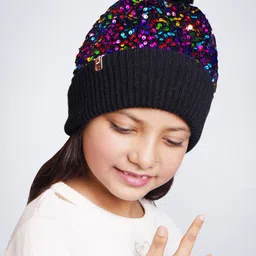 Bharatasya Girls Woollen Beanie-image-93