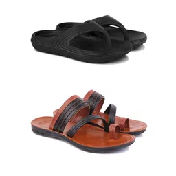 PENNEN Men Set Of 2 Anti-Skid Thong Flip-Flops-picture-41