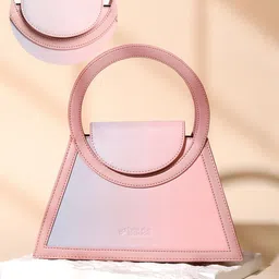 HAUTE SAUCE by Campus Sutra Women Rouge Pink Leather The Aureola Hand Bag-picture-38