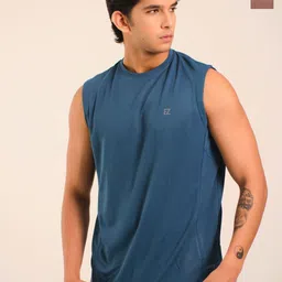 EAZY Pack Of 2 Round Neck Dry-Fit Tank Vests EZ_QDRN_BLUEC_METALM_S-picture-10