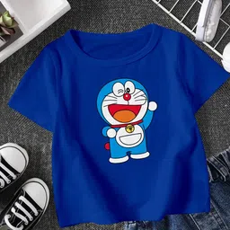 FIONAA TRENDZ Unisex Blue Tshirts-picture-49