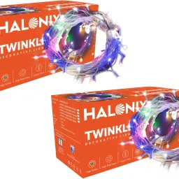 halonix 46 LEDs 10 m Multicolor Color Changing String Rice Lights image 2