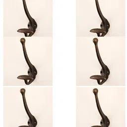 IndianShelf 6 Pcs Iron Modern Key Holder Hangers for Clothes Wall Mounted-image-34