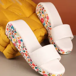 Alishtezia Colourblocked PU Platform Sandals-image-61