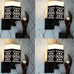 Gojeeva Brown Wood Square Wall Lamps-picture-15