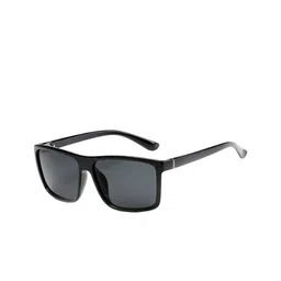 Irayz Shine Black Oversized Square Sunglasses UV Protected Unisex Eyewear-picture-3
