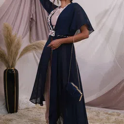 GloballyRonakRBafna Top With Trousers & Shrug-picture-45