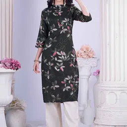 Anouk Women Floral Printed Thread Work Kurta-image-25