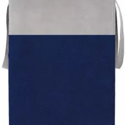 75 L Grey, Blue Laundry Basket-11