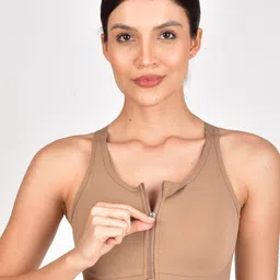 Poftik Women Full Coverage Non-Wired Rapid-Dry Seamless Workout Bra-image-85