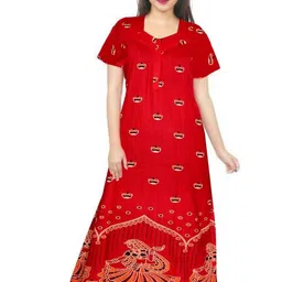 AAKARSHANA CREATION Women Printed Cotton Nightdress-picture-28