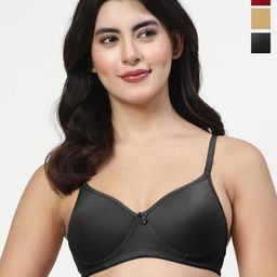 LILY maofcigam Pack Of 3 Full Coverage Seamless Heavily Padded T-shirt Bra-picture-8