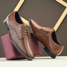 MONDAIN Men Genuine Leather Formal Derbys-image-95