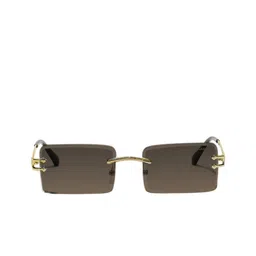 ZAADRAN Unisex Rectangle Sunglasses with Polarised and UV Protected Lens image 5