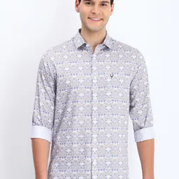 Allen Solly Men Spread Collar Floral Printed Cotton Slim Fit Casual Shirt-image-81