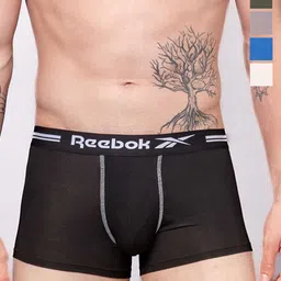 Reebok Pack Of 5 Mid Rise Basic Trunks-picture-13