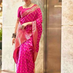 SHRIMAY Woven Design Zari Banarasi Saree-46