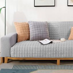 The Furnishing Tree Grey Polyester Sofa Covers With Arms-image-9