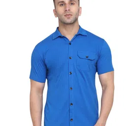 Blisstone Spread Collar Short Sleeves Cotton Shirt-picture-19