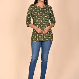Rashmi Shree Creation Geometric Print Top image 3