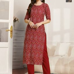 7Threads Women Ethnic Motifs Printed Regular Kurta with Trousers-picture-44