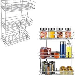 Utensil Kitchen Rack Value adds presents a stainless steel 3 shelf rack Steel-image-28