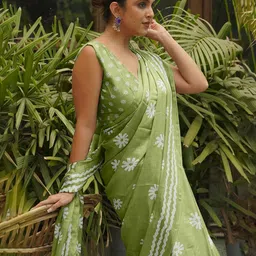 KALINI Batik  Block Print Saree image 2