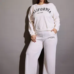 SASSAFRAS Curve Printed Long Sleeves Sweatshirt With Trousers-image-8