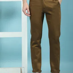 Canary London Men Smart Slim Fit Wrinkle Free Chinos Trousers-image-38