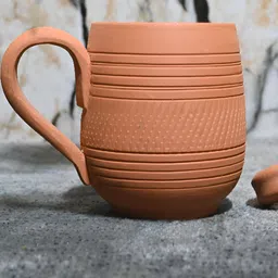 The handicraftian Terracotta MAHARAJA Coffee Mug SET OF 2-52