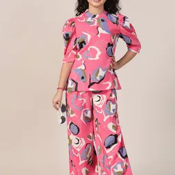 BAESD Girls Printed Round Neck Top & Trousers-picture-18