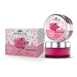 Ayuryuga Glossy Lips Ultra Hydrating Tinted Lip Balm - 10 g - Rose Flavor-33