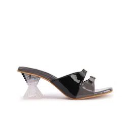 Retro Walk Embellished Block Mules image 4