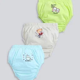 MooNKids Kids Pack Of 3 Printed Pure Cotton Basic Bloomers R1-MK_Bloomer_322-30