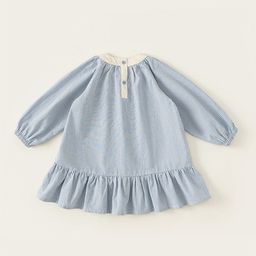 LULU & SKY Girl Checked Micro Pattern Flounce Hem Drop-Waist Dress-image-47