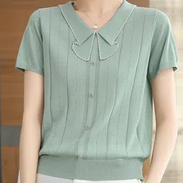 StyleCast Women Peter Pan Collar T-shirt-image-30