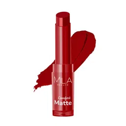 MILA BEAUTE Comfort Matte Highly Pigmented Lipstick With Jojoba Oil - 3.8 g -Bloody Red 13-33