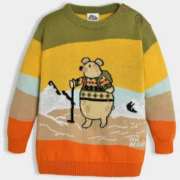 MiArcus Unisex Kids Colourblocked Knitted Pullover-12
