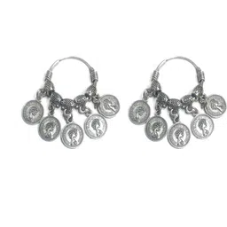 Gurjari Jewellers COIN Earing Brass Hoop Earring-image-54