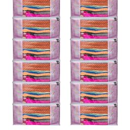 AMAK INC Pink Fabric Multi-Utility Wardrobe Organisers-picture-2
