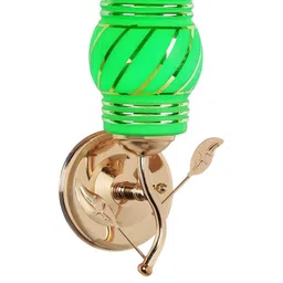 Somil Premium Designer Glass Wall / Night Lamp Elegant & Stylish Dcor Accent for Modern Interiors, color- - Green; Size,- 20 X 18 X 30 CM-image-90