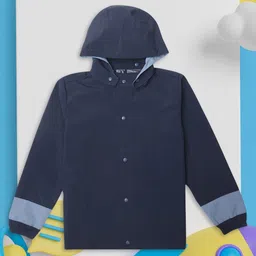 HOUSE OF VEDAS Kids Waterproof Rain Jacket With Hood-image-9