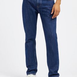GUESS Men Cotton Mid-Rise Tapered Fit Low Distress Jeans-image-30