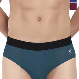 LOGGERHEAD Pack Of 3 Mid Rise Briefs - LHMB002-E.Blue-Maroon-R.Blue-E.Blue-Maroon-R.Blue-image-30