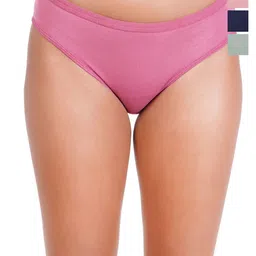 Liigne Pack Of 4 Cotton Mid Rise Basic Briefs VCPC2079-XS-image-3