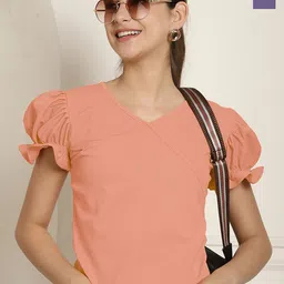 Tromko Women Solid Pattern Top-picture-4