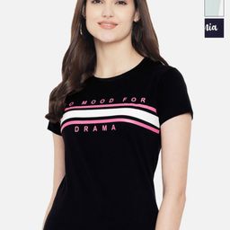 Dreambe Women Pack Of 3 Typography Printed Round Neck Cotton T-shirts-picture-6