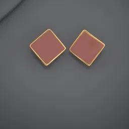 Kushal's Fashion Jewellery Gold-Plated Geometric Zircon Studs Earrings-23